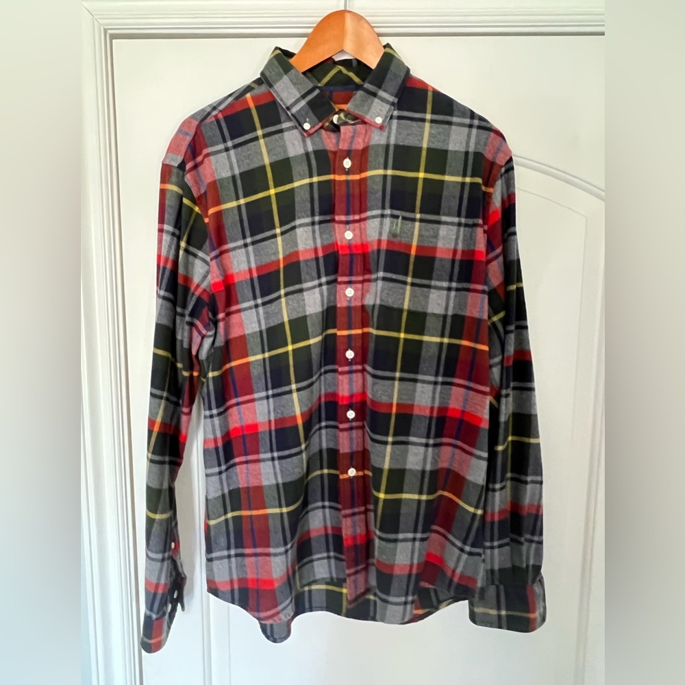 Johnnie-O, west coast prep, soft cotton button down.L